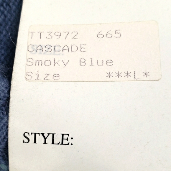 Spring Creek Lambswool Angora Blend White Pearl Button Ugly Christmas Sweater - Picture 10 of 15